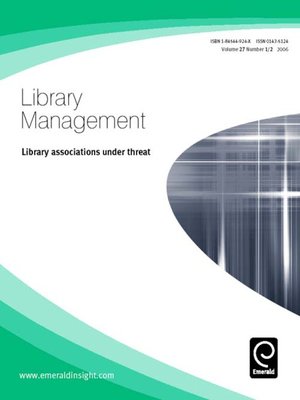 cover image of Library Management, Volume 27, Issue 1 & 2